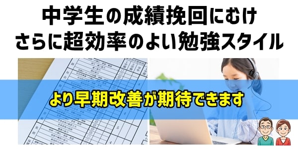 中学生の成績挽回に超効率のよい勉強スタイル