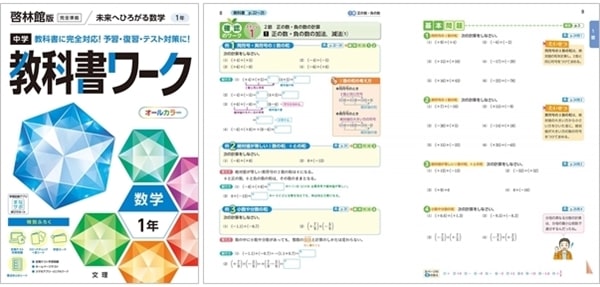 文字解説付きおすすめ数学問題①教科書ワーク