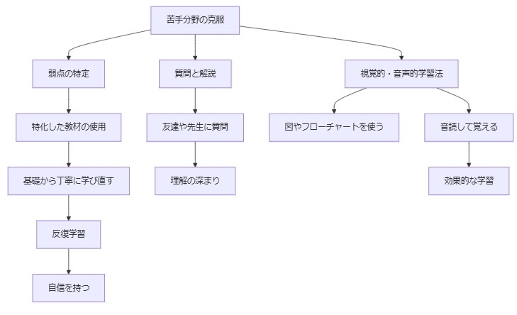 苦手分野に特化した勉強法